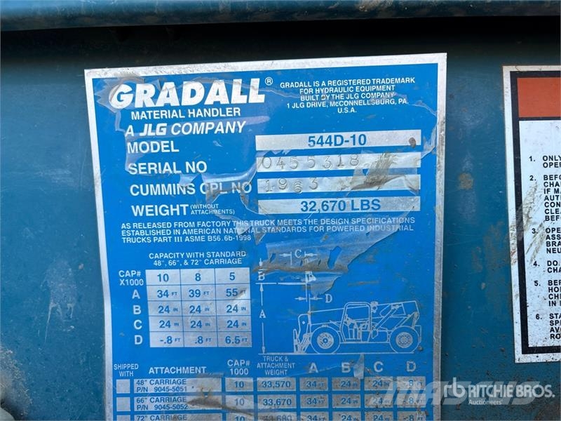Gradall 544D Teleskopiskie manipulatori