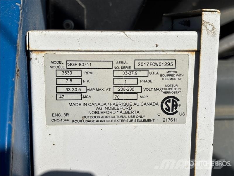 Grain Gaurd GGF-80711 7.5 hp Aeration Fan Зърносушилни