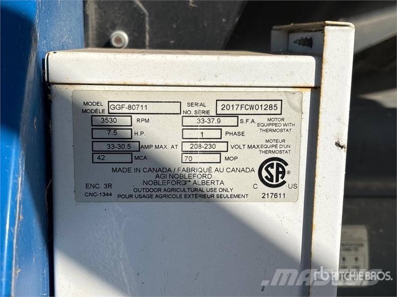 Grain Gaurd GGF-80711 7.5 hp Aeration Fan Зърносушилни