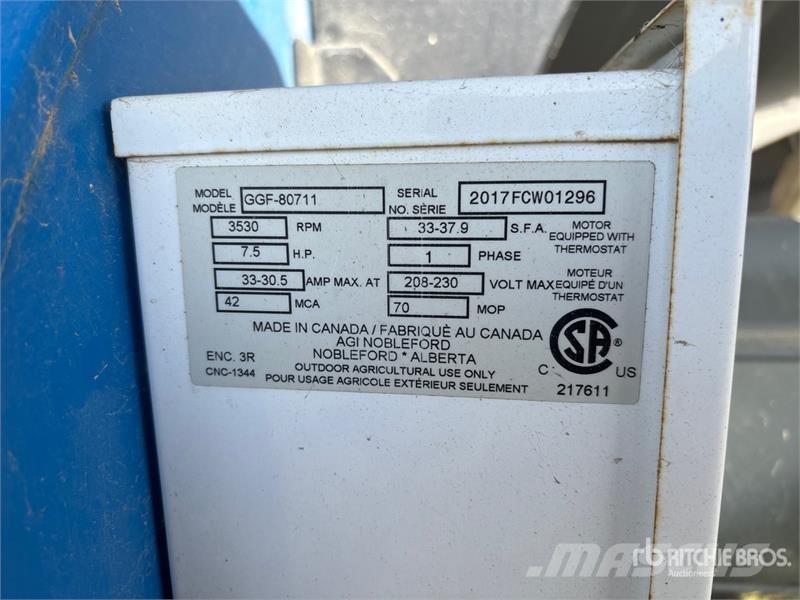 Grain Gaurd GGF-80711 7.5 hp Aeration Fan Зърносушилни
