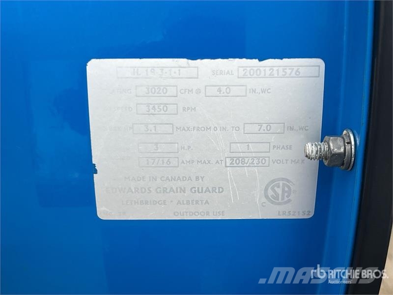  Grain Guard 3 hp Aeration Fan 穀物乾燥機