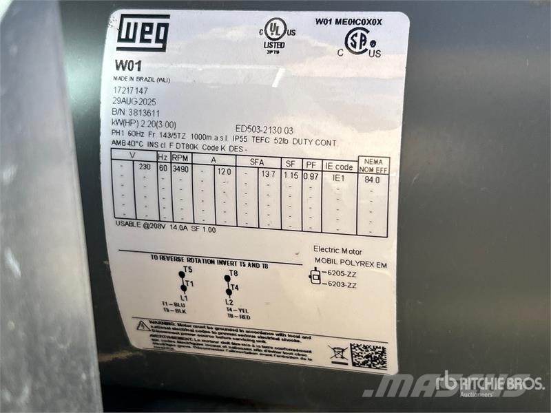  Grain Guard GGF-80311B 3 hp High Speed Aeration Fa 穀物乾燥機