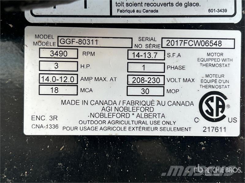  Grain Guard GGF-80311B 3 hp High Speed Aeration Fa Зерносушки