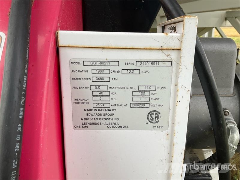  Grain Guard GGF-80511 5 hp Aeration Fan Uscatoare pentru cereale
