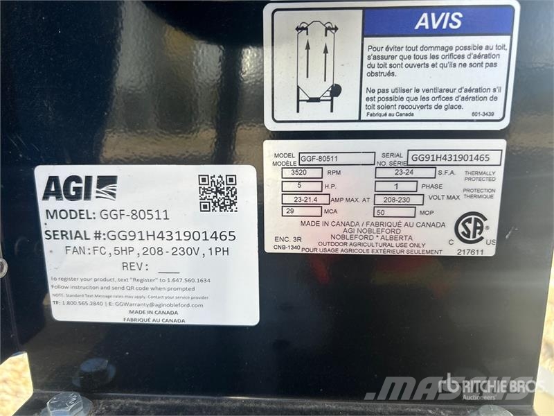 Grain Guard GGF-80511 5 hp Aeration Fan Зърносушилни