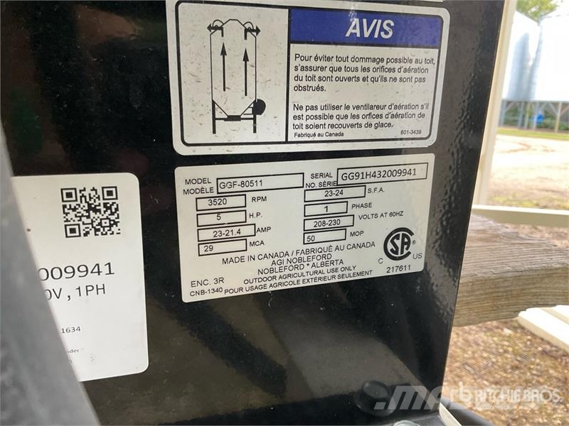 Grain Guard GGF-80511 5 hp Aeration Fan Getreidetrocknung