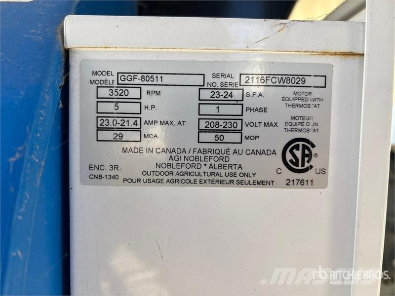  Grain Guard GGF-80511 Aeration Fan مجفف بذور
