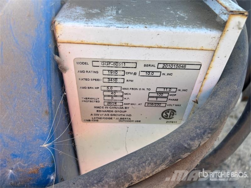  Grain Guard GGF-80511 5 hp Aeration Fan (Inoperabl Korntørke