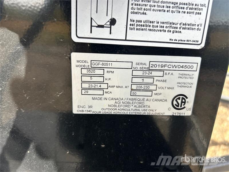 Grain Guard GGF-80511 5 hp Aeration Fan Зерносушки