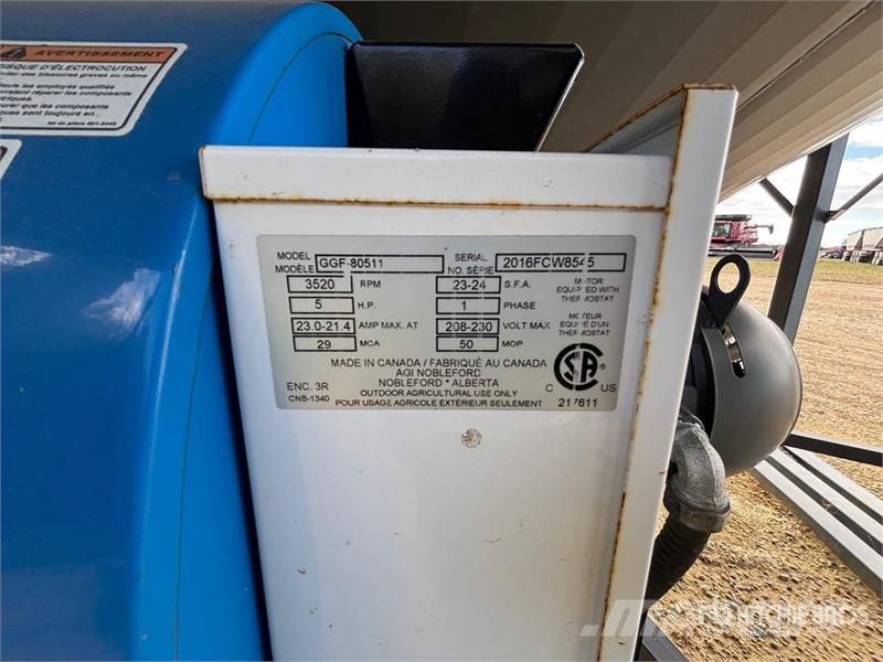  Grain Guard GGF-80511 5 hp Aeration Fan Secadores de grãos
