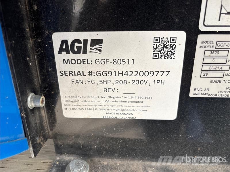  Grain Guard GGF-80511 5 hp Aeration Fan مجفف بذور