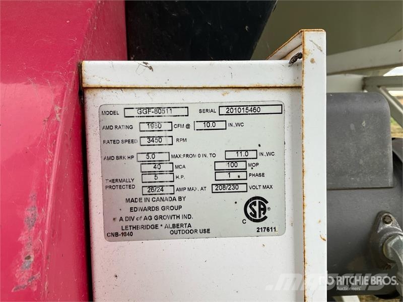  Grain Guard GGF-80511 5 hp Aeration Fan Uscatoare pentru cereale