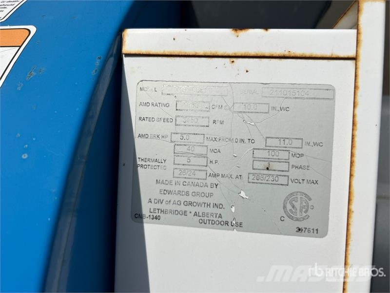 Grain Guard GGF-80511 5 hp Aeration Fan Korntørke