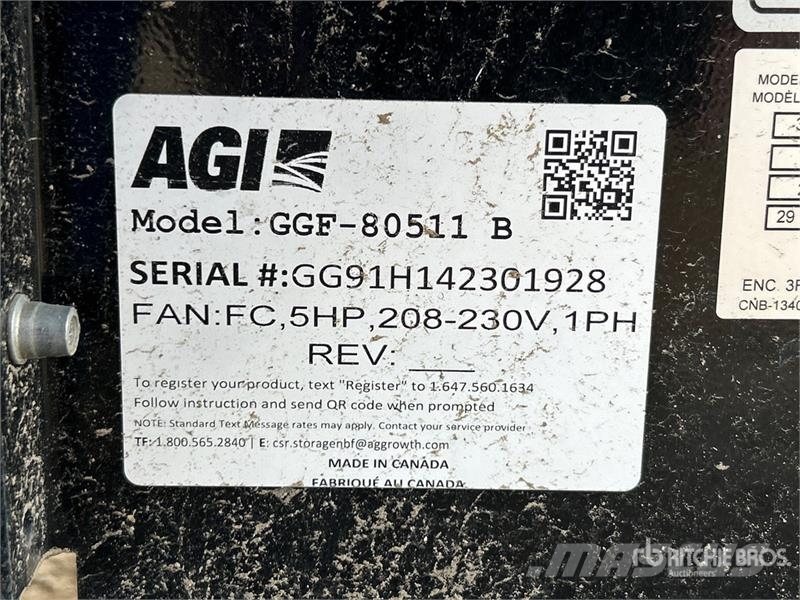  Grain Guard GGF-80511B 5 hp High Speed Aeration Fa Зерносушки