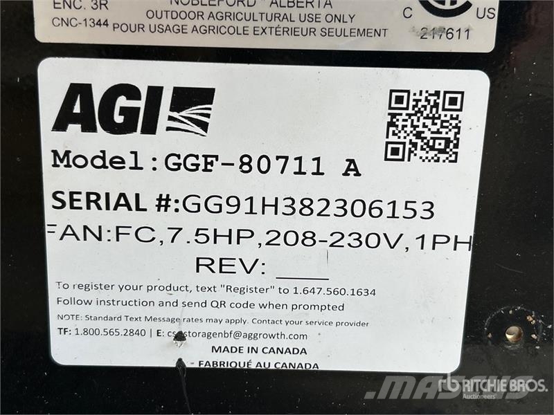  Grain Guard GGF-805711A 7.5 hp High Speed Aeration Зерносушки