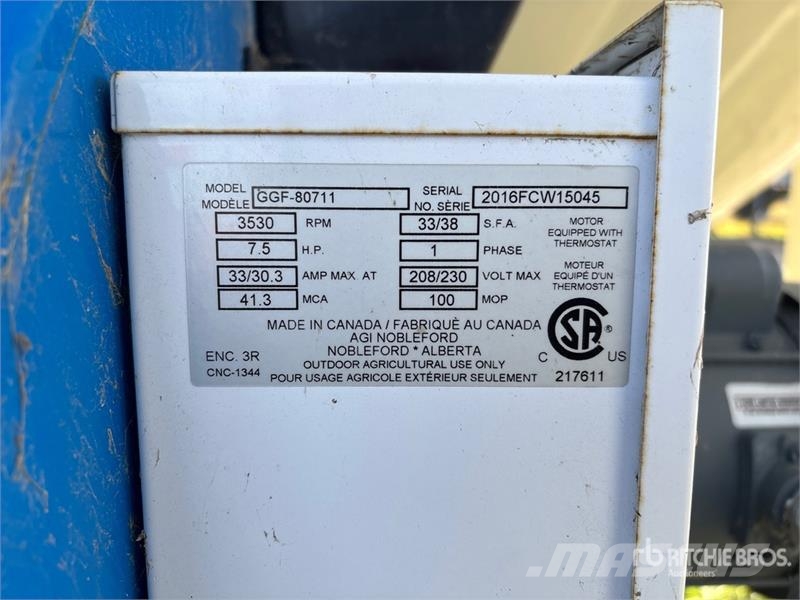 Grain Guard GGF 80711 7.5 hp Aeration Fan Зърносушилни