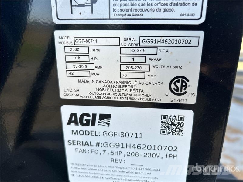 Grain Guard GGF 80711 Aeration Fan Grain dryers