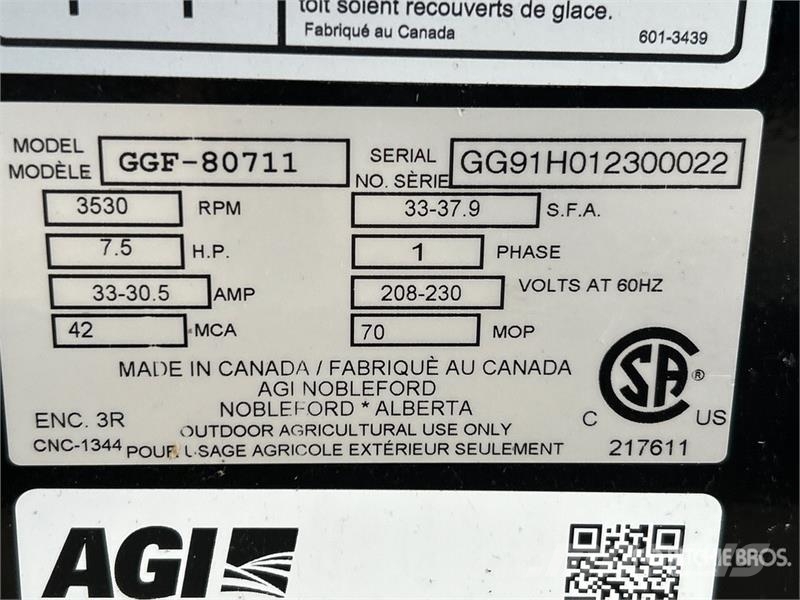  Grain Guard GGF-80711A 7.5 hp High Speed Aeration  Зерносушки