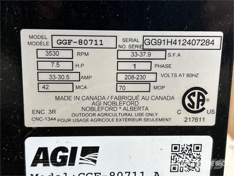  Grain Guard GGF-80711A 7.5 hp High Speed Aeration  Зерносушки