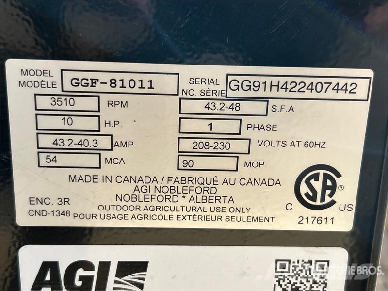 Grain Guard GGF-81011A 10 hp High Speed Aeration F Getreidetrocknung