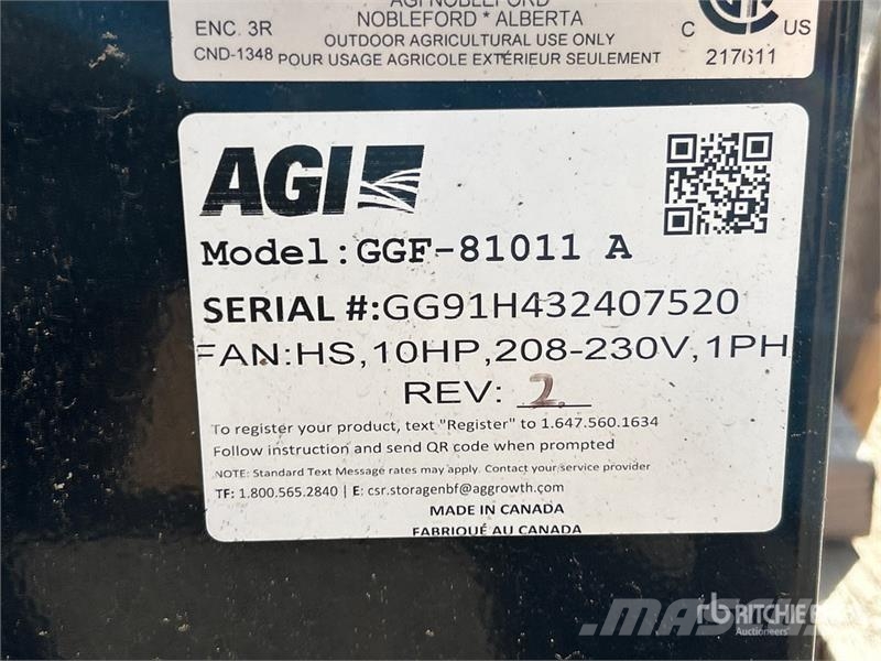 Grain Guard GGF-81011A 10 hp High Speed Aeration F Getreidetrocknung
