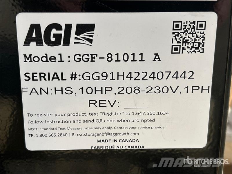 Grain Guard GGF-81011A 10 hp High Speed Aeration F Getreidetrocknung