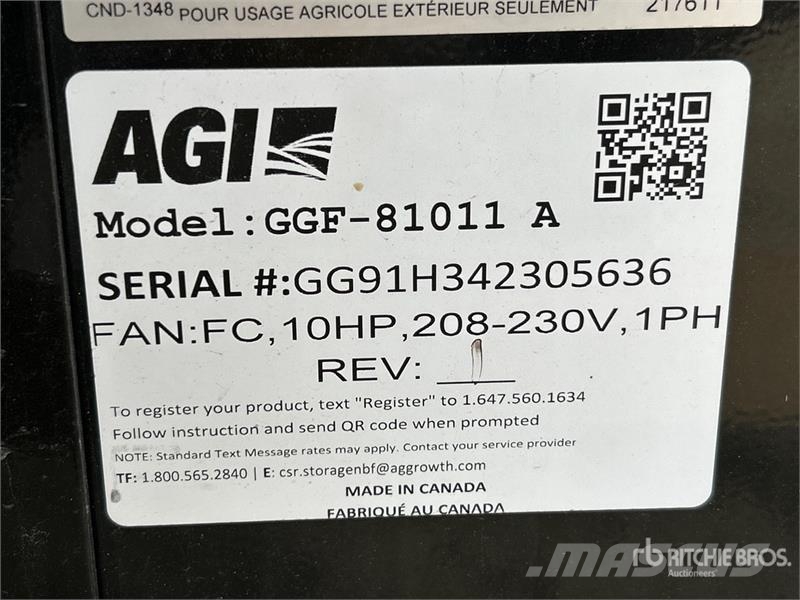 Grain Guard GGF-81011A 10 hp High Speed Aeration F Getreidetrocknung