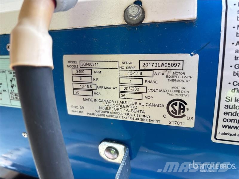  Grain Guard GGI-80311 3 hp Aeration Fan 穀物烘乾機