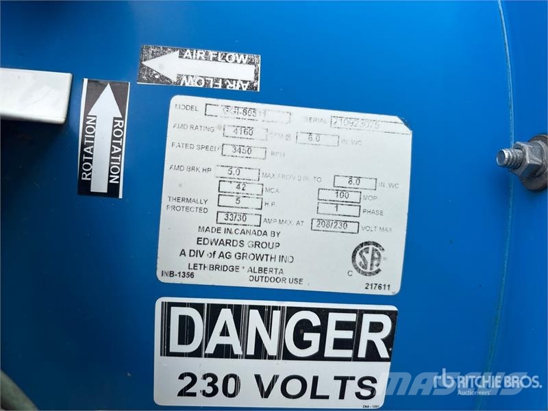 Grain Guard GGI-80511 5 hp Aeration Fan Grain dryers