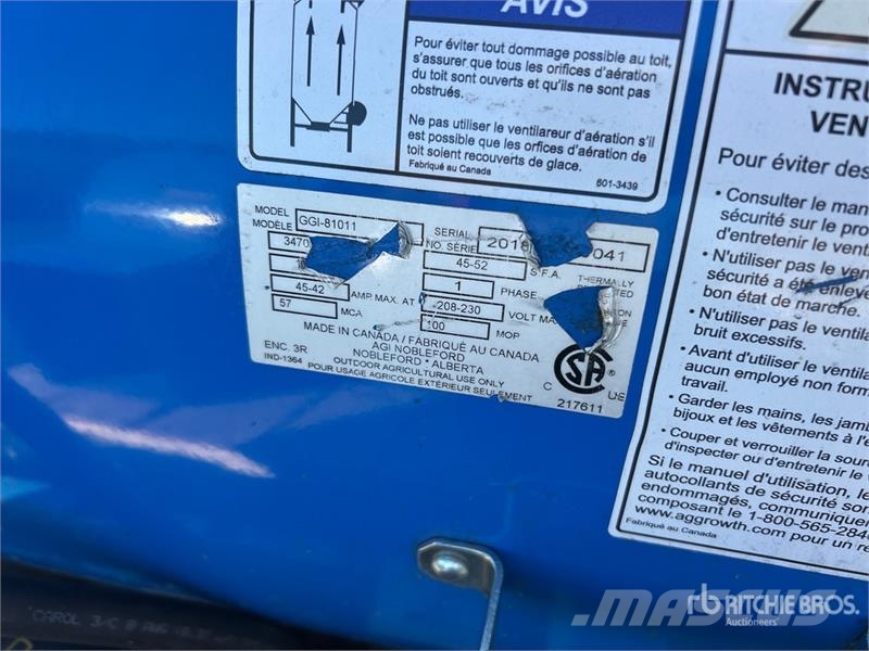 Grain Guard GGI-81011 10 hp Aeration Fan Sušilice za zrno