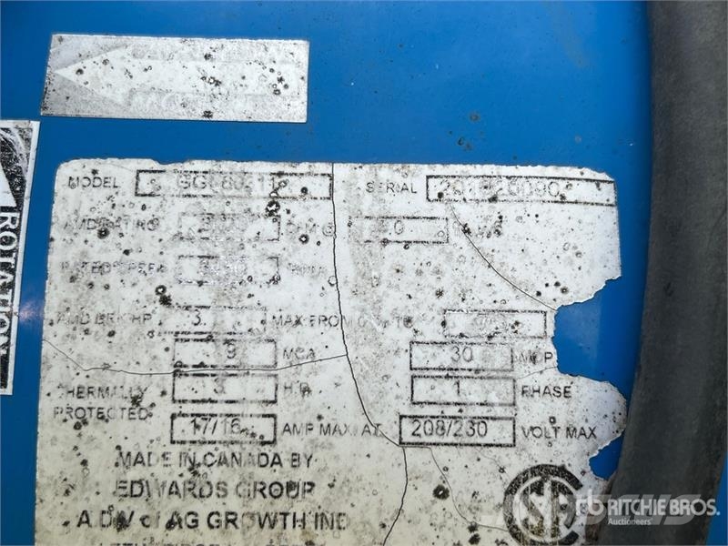 Grain Guard GGL80311 3 hp Aeration Fan 穀物烘乾機