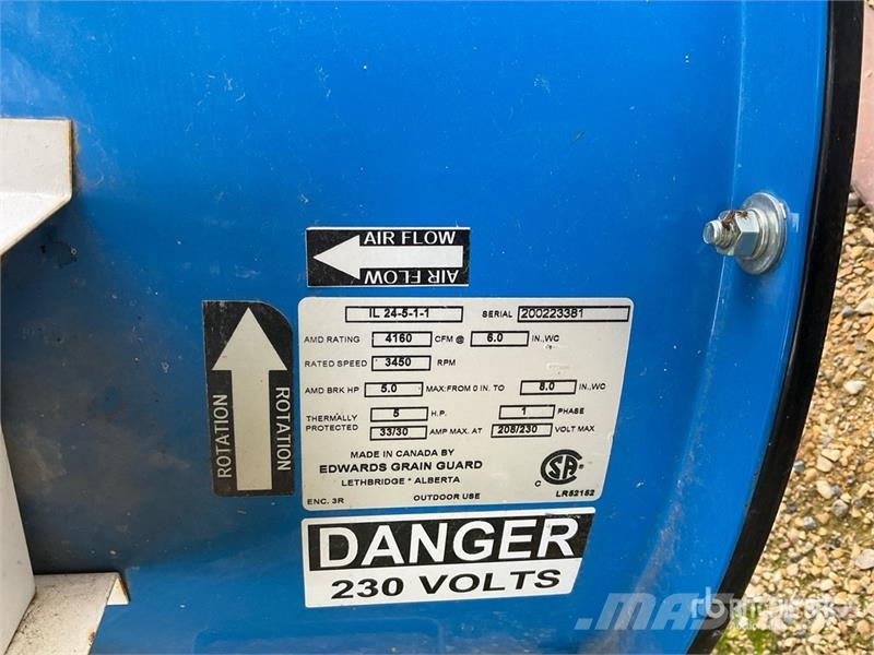 Grain Guard IL24-5-1-1 5 hp Aeration Fan Essiccatoi per cereali