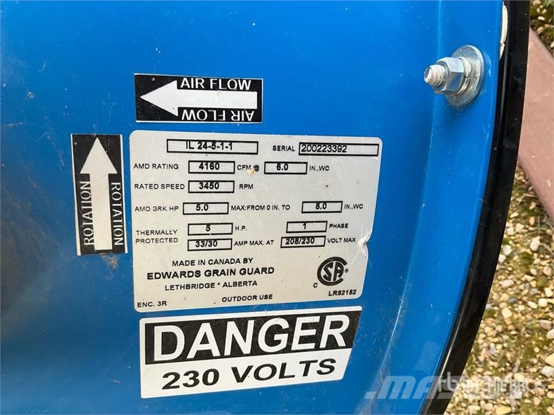 Grain Guard IL24-5-1-1 5 hp Aeration Fan Getreidetrocknung