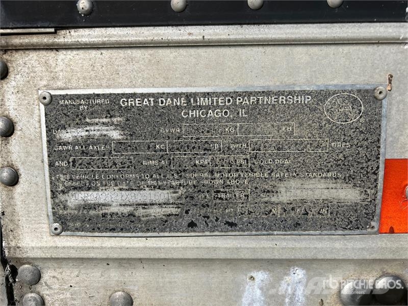 Great Dane 53 ft T/A Van Trailer Reboques baú