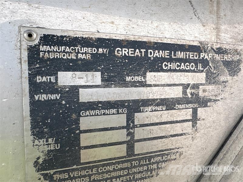 Great Dane 53 ft x 102 in T/A Refrigerated Trailer Kühlauflieger