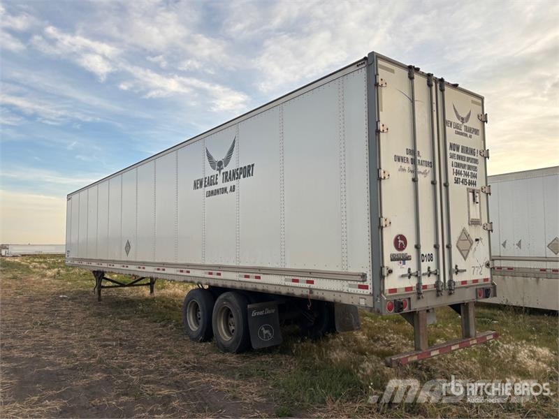Great Dane 53 ft x 102 in T/A Van Trailer Причепи-фургони