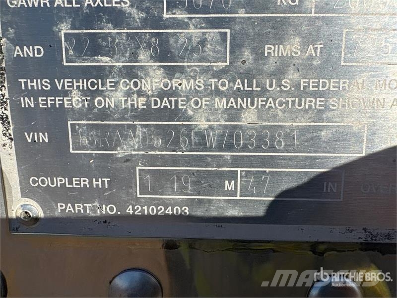 Great Dane 53 ft x 102 in T/A Van Trailer Reboques de caixa fechada