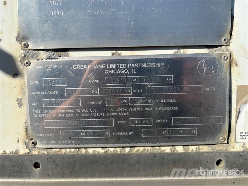 Great Dane Trailers 53 ft x 102 in Tri/A Heated Van Trailer Dobozos pótkocsik