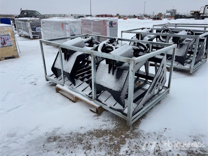  Greatbear 72 in Rock Skid Steer Grapple Bucket Pinze