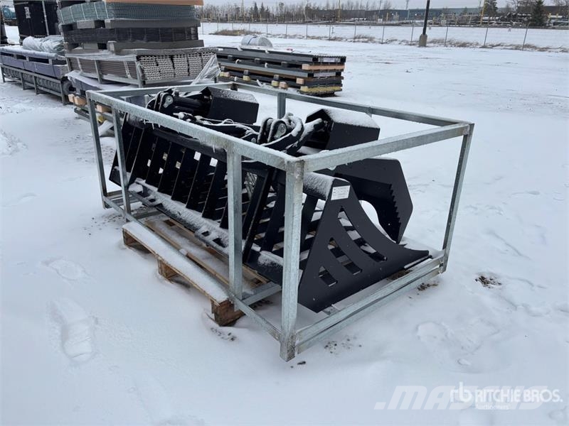  Greatbear 72 in Rock Skid Steer Grapple Bucket Pinze