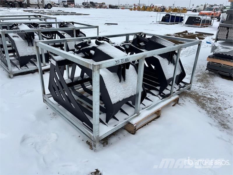  Greatbear 72 in Rock Skid Steer Grapple Bucket Pinze