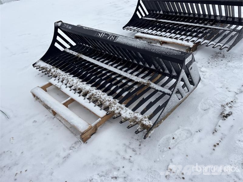 Greatbear 78 in Skeleton Skid Steer Bucket Kanalak