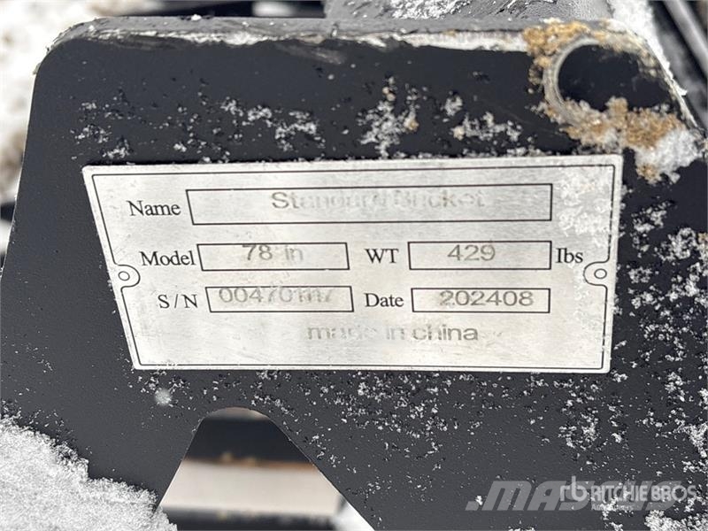 Greatbear 78 in Skeleton Skid Steer Bucket Kanalak