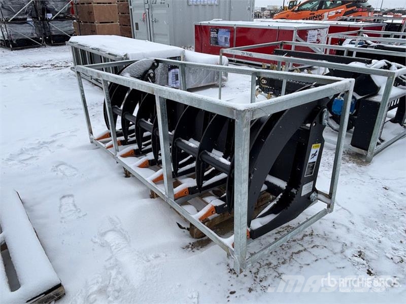 Greatbear 78 in Skid Steer Root Rake Raker og høyvendere