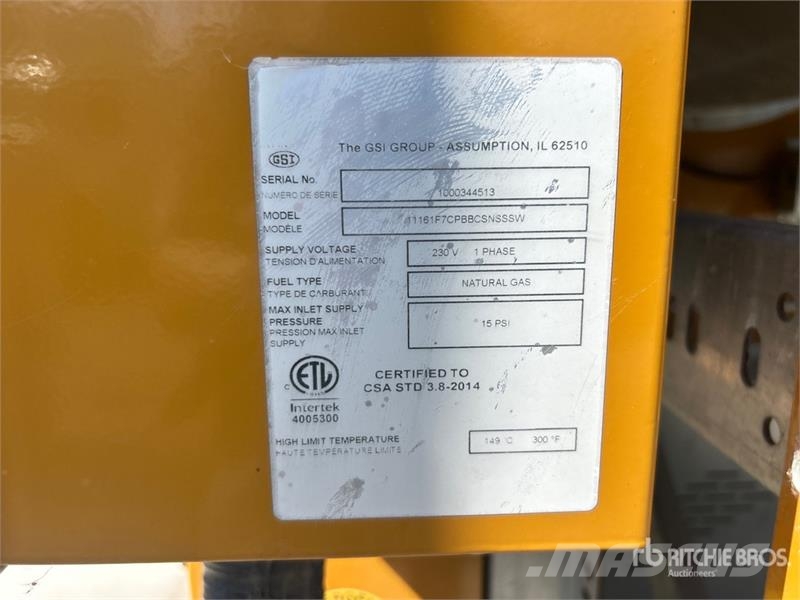 GSI 1116 770 bu/hr Continuous Grain Dryer Grain dryers