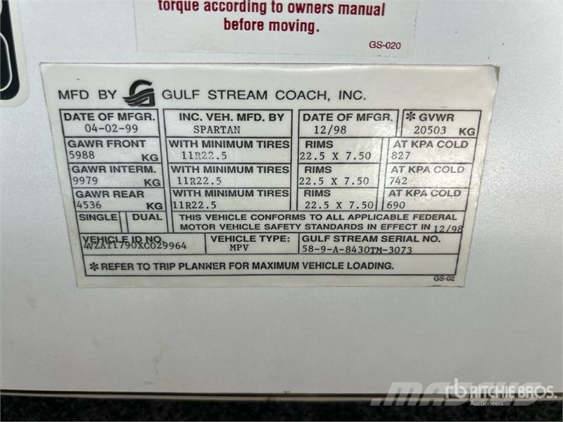 Gulf Stream Tourmaster Motor Home Mobil home / Caravane