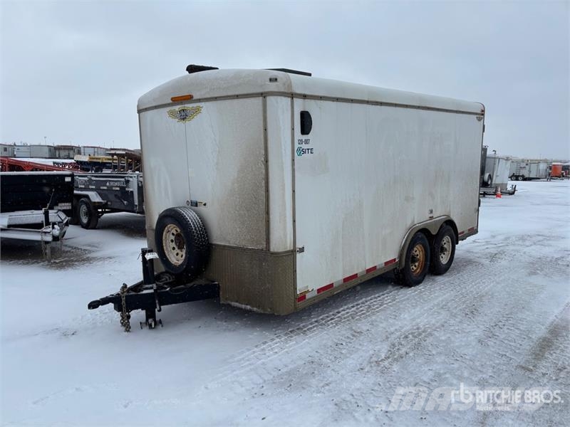H & H & 16 ft T/A Steam Enclosed Trailer Remorque Fourgon