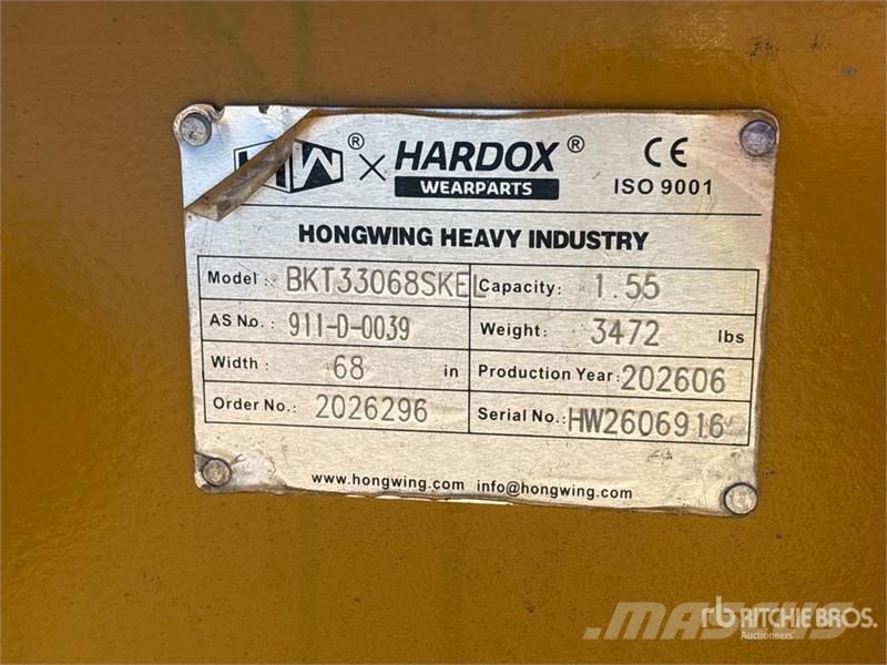 H&W BKT33068SKEL 68 in Q/C Skeleton Excavator Bucket ( Kauhat