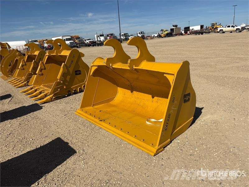 H&W BKT33080MUD 80 in Q/C Cleanup Excavator Bucket (Un Kauhat