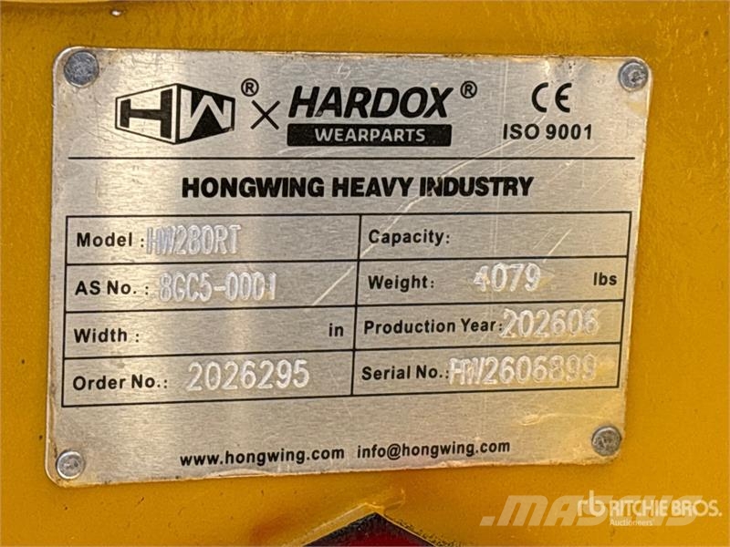 H&W HW280RT Demolition Shear - Fits Excavator 20 - 28 Cisailles